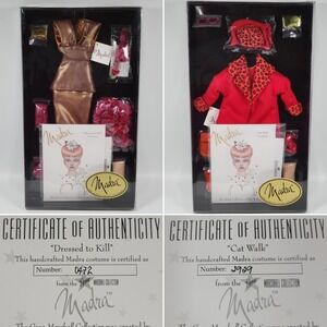 Ashton Drake Gene Madra Dressed To Kill Cat Walk Oufit Set Mel Odom‎ Box COA Lot